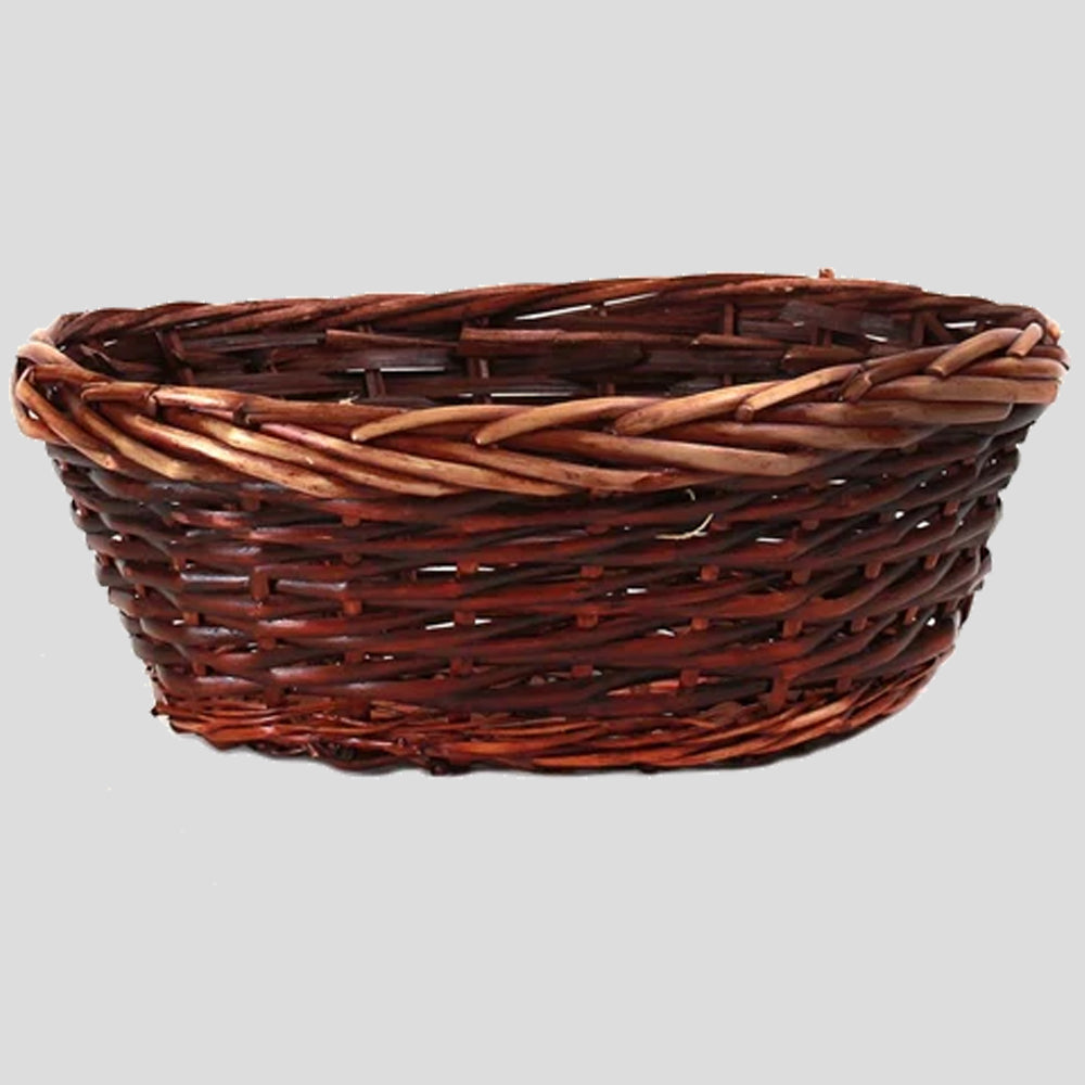 Panier ovale marron