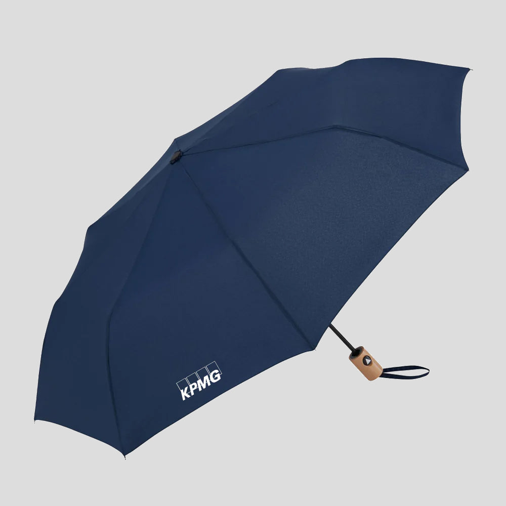 42" Recycled Folding Auto Open Umbrella