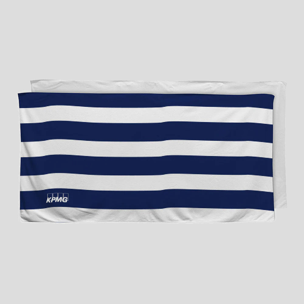 Serviette de plage à rayures cabana