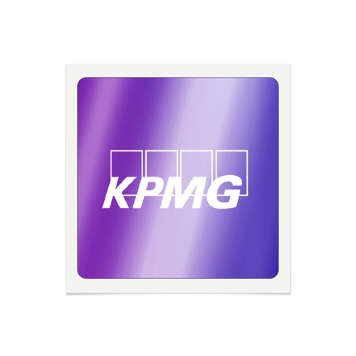 KPMG Sticker-Metallic Finish 2X2