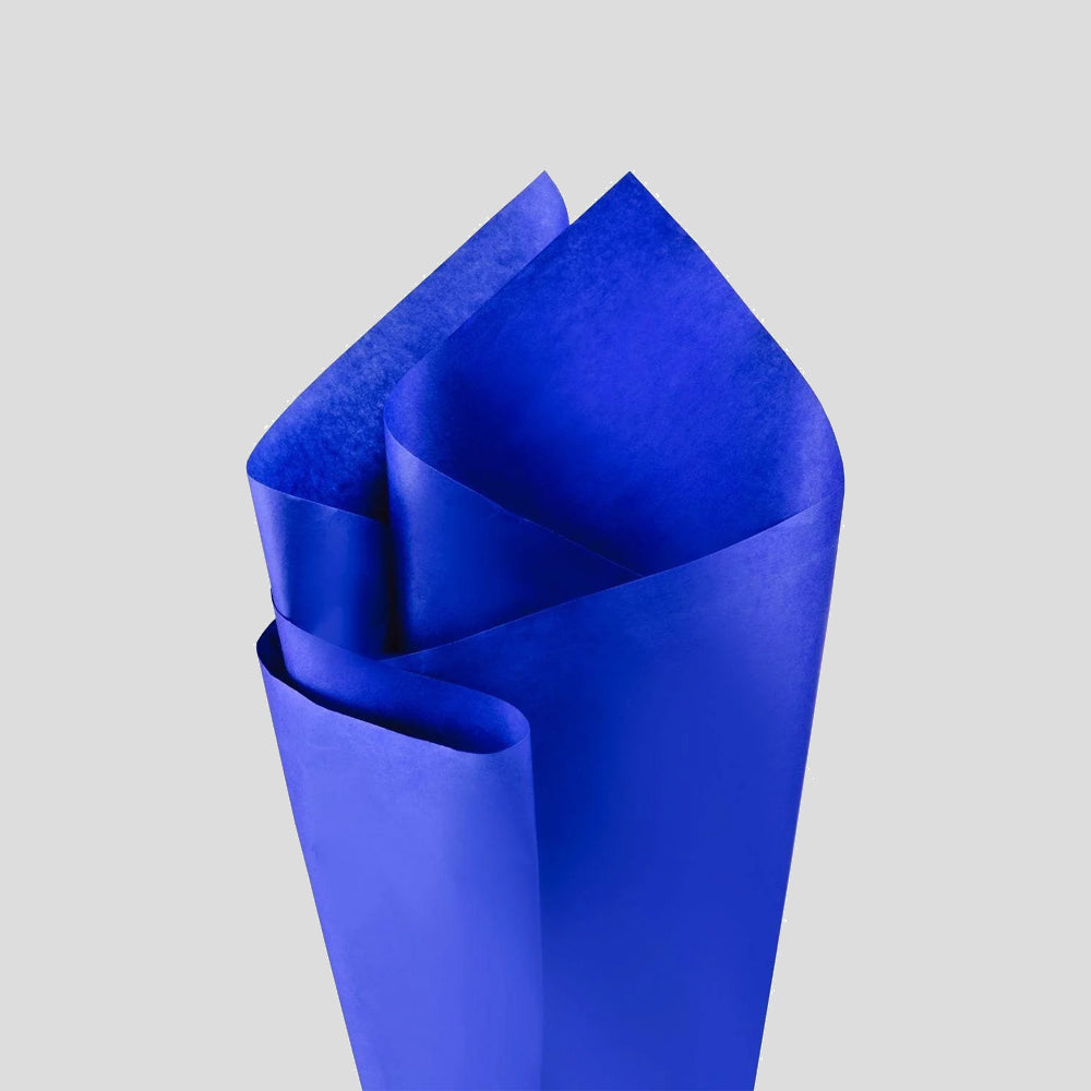 Papier de soie bleu