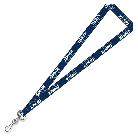 3/4" Silkscreen Flat Lanyard & Badge Holder
