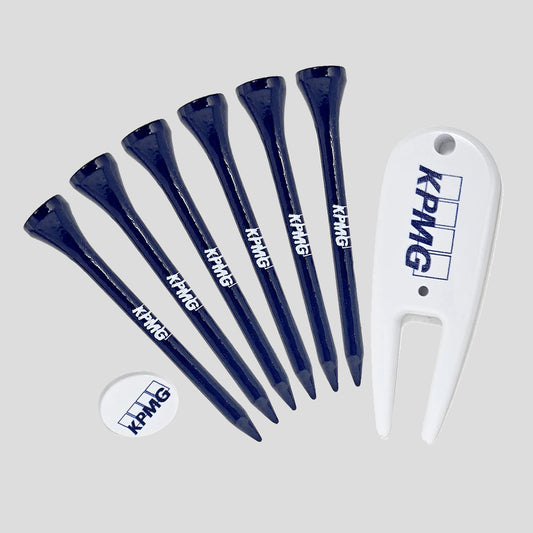 Sac de 6 tees, marqueur et outil pour réparer les divots