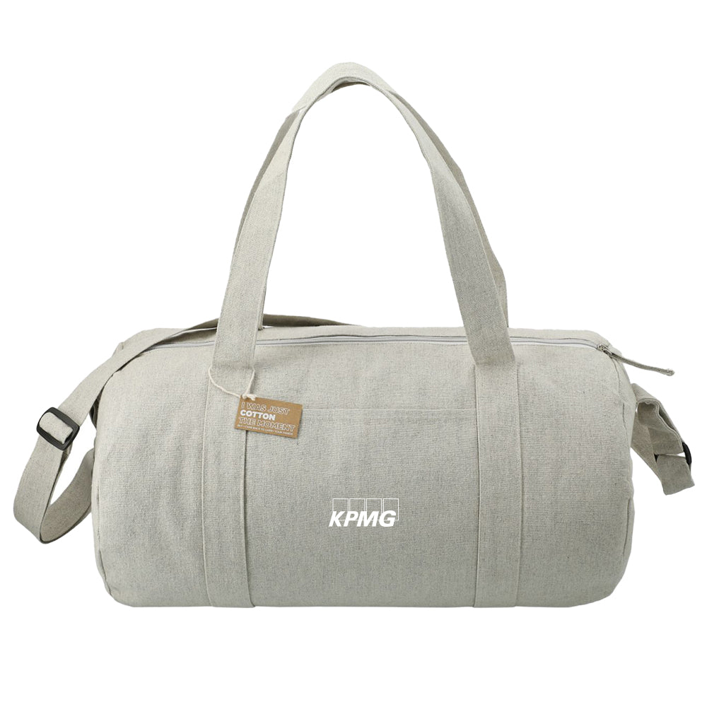 Repose 10oz Recycled Cotton Barrel Duffle Bag