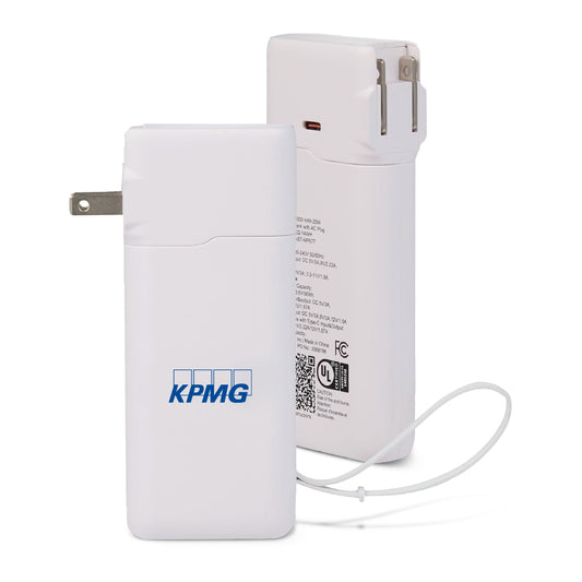 UL Listed 5,000 mAh Power Bank with Multi-Cables