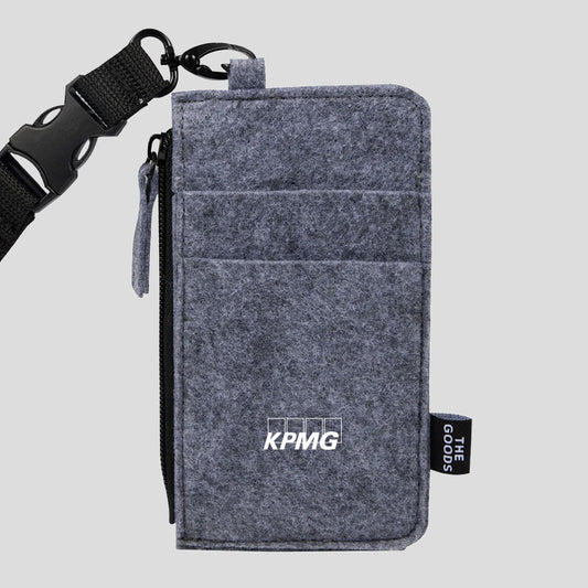 Portefeuille à cordon en feutre recyclé