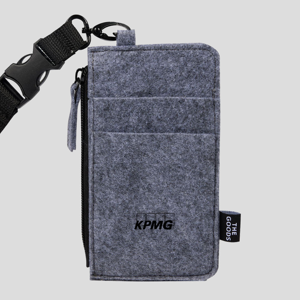 Portefeuille à cordon en feutre recyclé