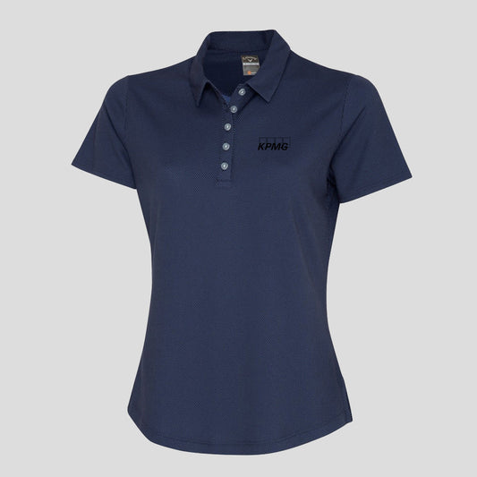 Polo Callaway Birdseye pour femme, bleu marine