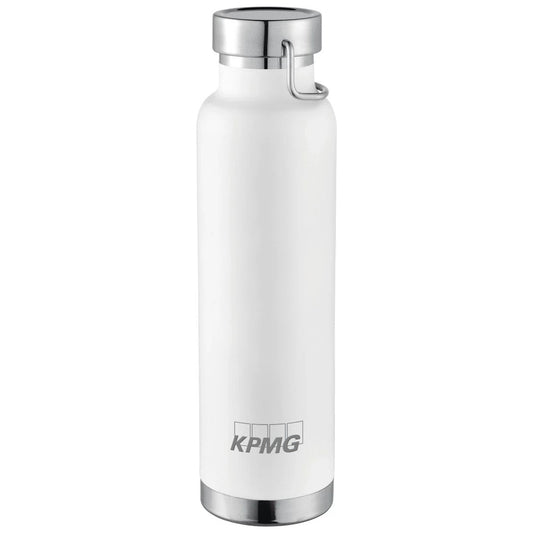 Thor Copper Vacuum Insulated Bottle 22oz White